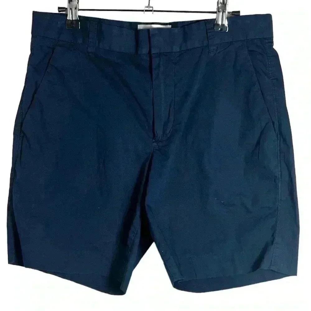 Everlane Chino Shorts Mens Size 30 Navy Blue Pocket Golf Preppy Casual